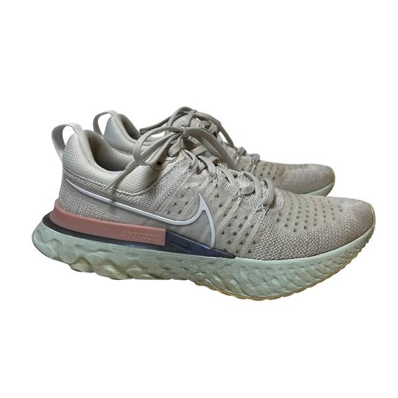 Nike‎ Women's React Infinity Run Flyknit 2 Platinum Tint Size 7 Run Ct2423-007 - Picture 3 of 12